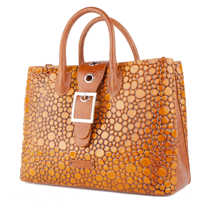 DARIS ЧАНТИ оранжев ДАМСКА ЧАНТА CLASSIC BAG