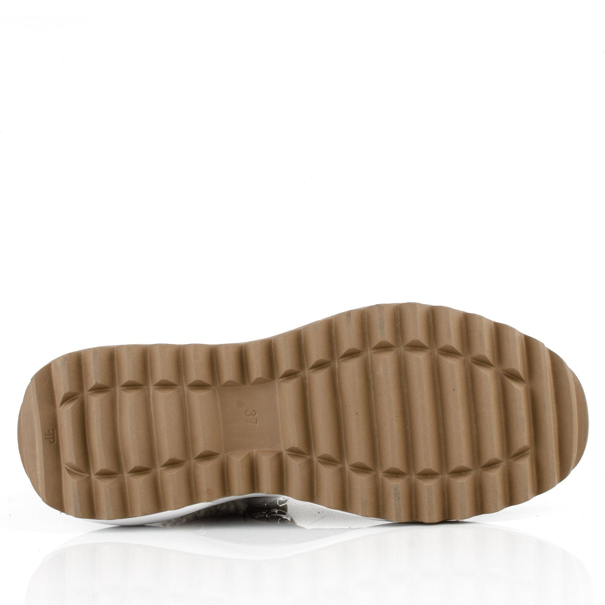 DARIS ДАМСКИ ОБУВКИ Дамски кожени боти с вълна в кафяво 1003