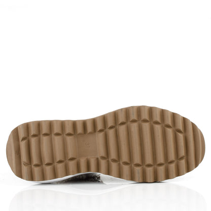 DARIS ДАМСКИ ОБУВКИ Дамски кожени боти с вълна в кафяво 1003