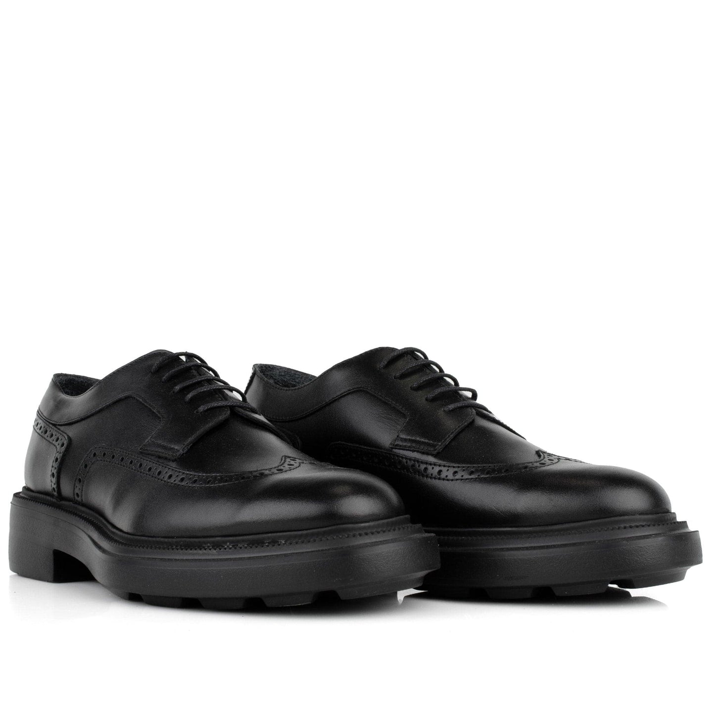 DARIS МЪЖКИ ОБУВКИ Елегантни мъжки кожени обувки в черно 72121