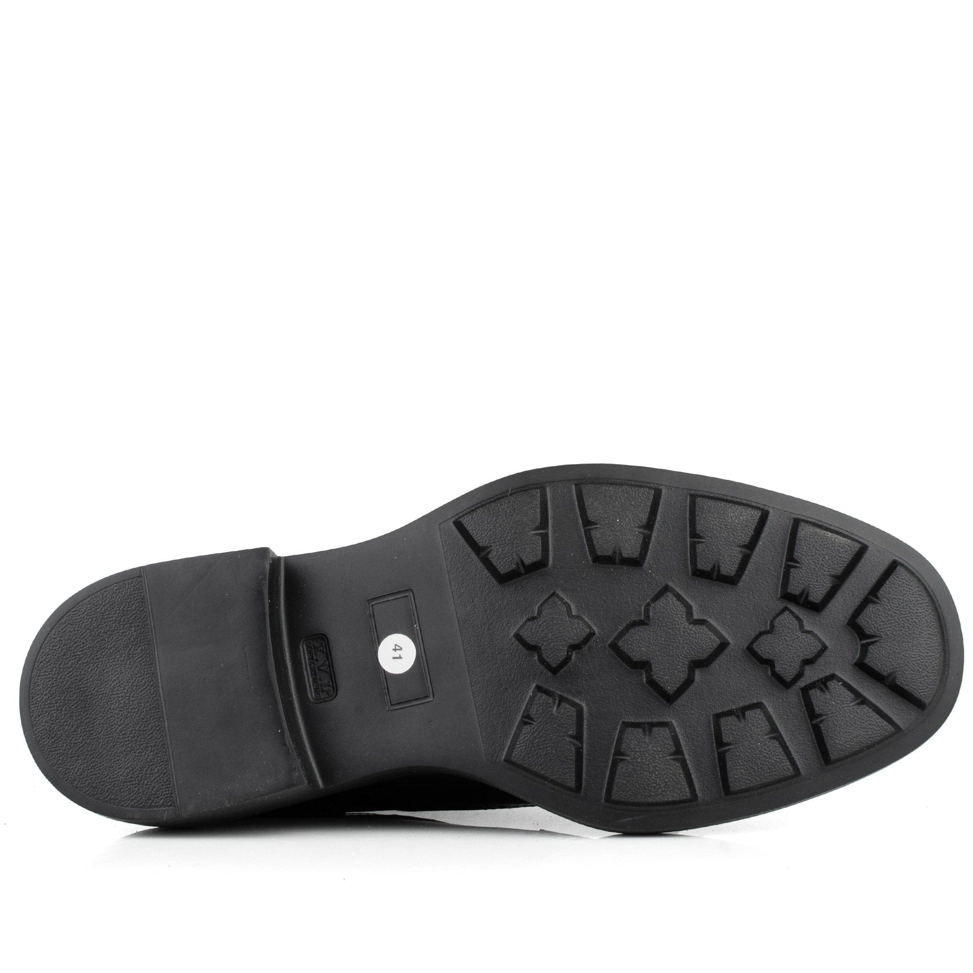 DARIS МЪЖКИ ОБУВКИ Елегантни мъжки кожени обувки в черно 72121