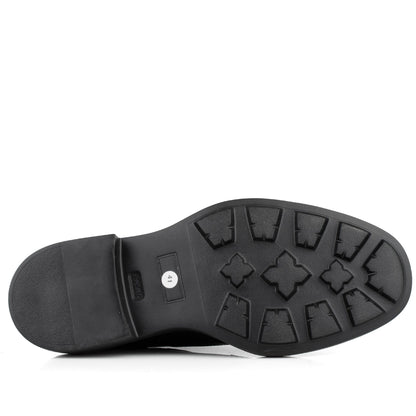 DARIS МЪЖКИ ОБУВКИ Елегантни мъжки кожени обувки в черно 72121