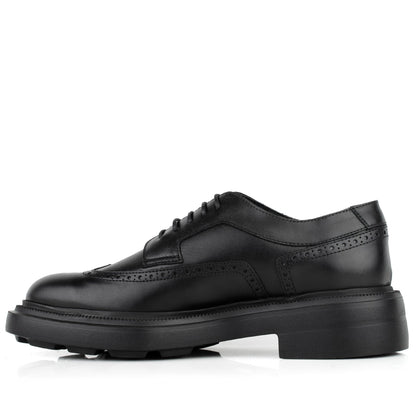 DARIS МЪЖКИ ОБУВКИ Елегантни мъжки кожени обувки в черно 72121