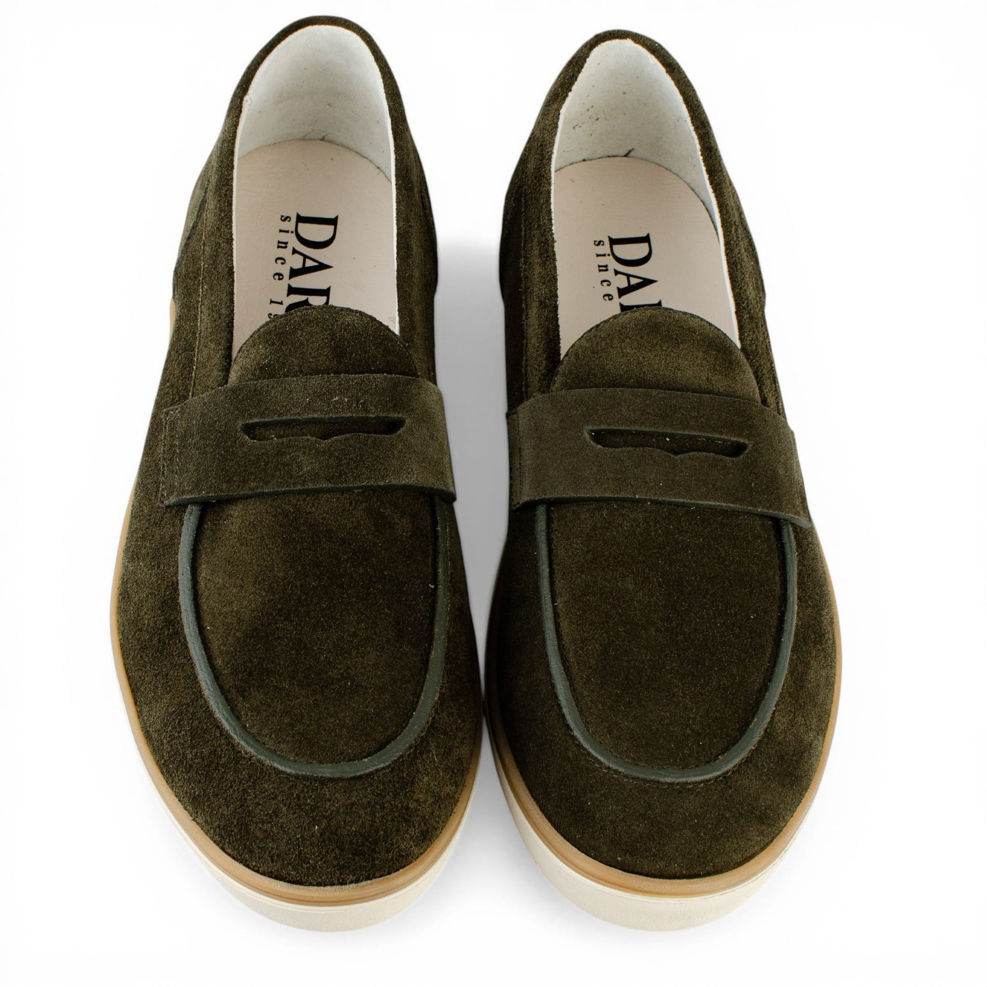 DARIS МЪЖКИ ОБУВКИ Мъжки велурени мокасини в тъмнозелено 72125