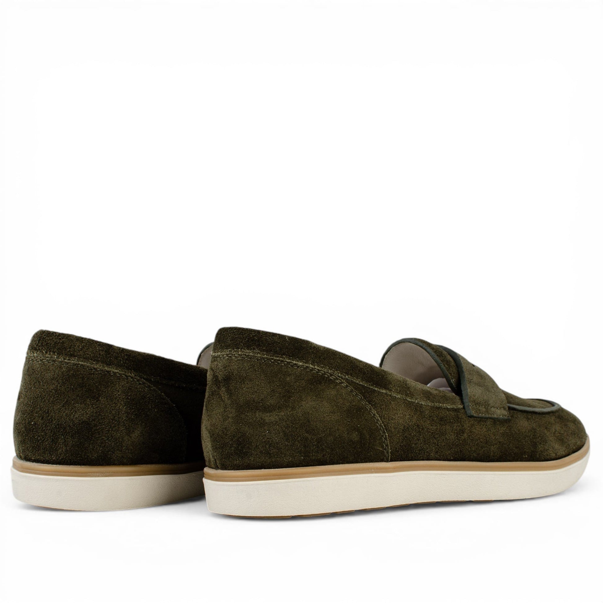 DARIS МЪЖКИ ОБУВКИ Мъжки велурени мокасини в тъмнозелено 72125