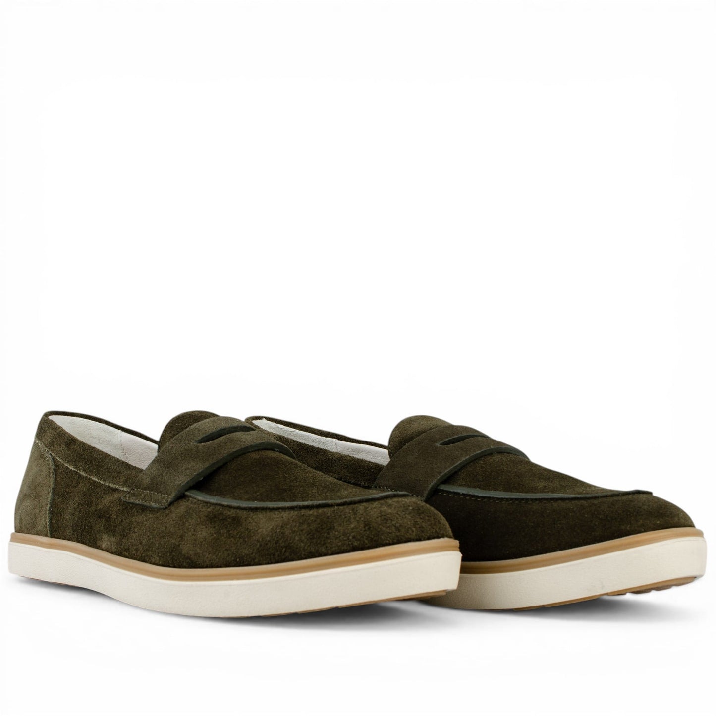 DARIS МЪЖКИ ОБУВКИ Мъжки велурени мокасини в тъмнозелено 72125