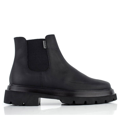 DARIS МЪЖКИ ОБУВКИ Мъжки кожени боти в черно с ластик 77512