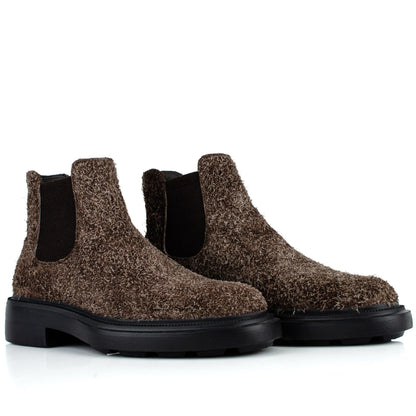 DARIS МЪЖКИ ОБУВКИ Мъжки елегантни велурени боти в кафяво 77512