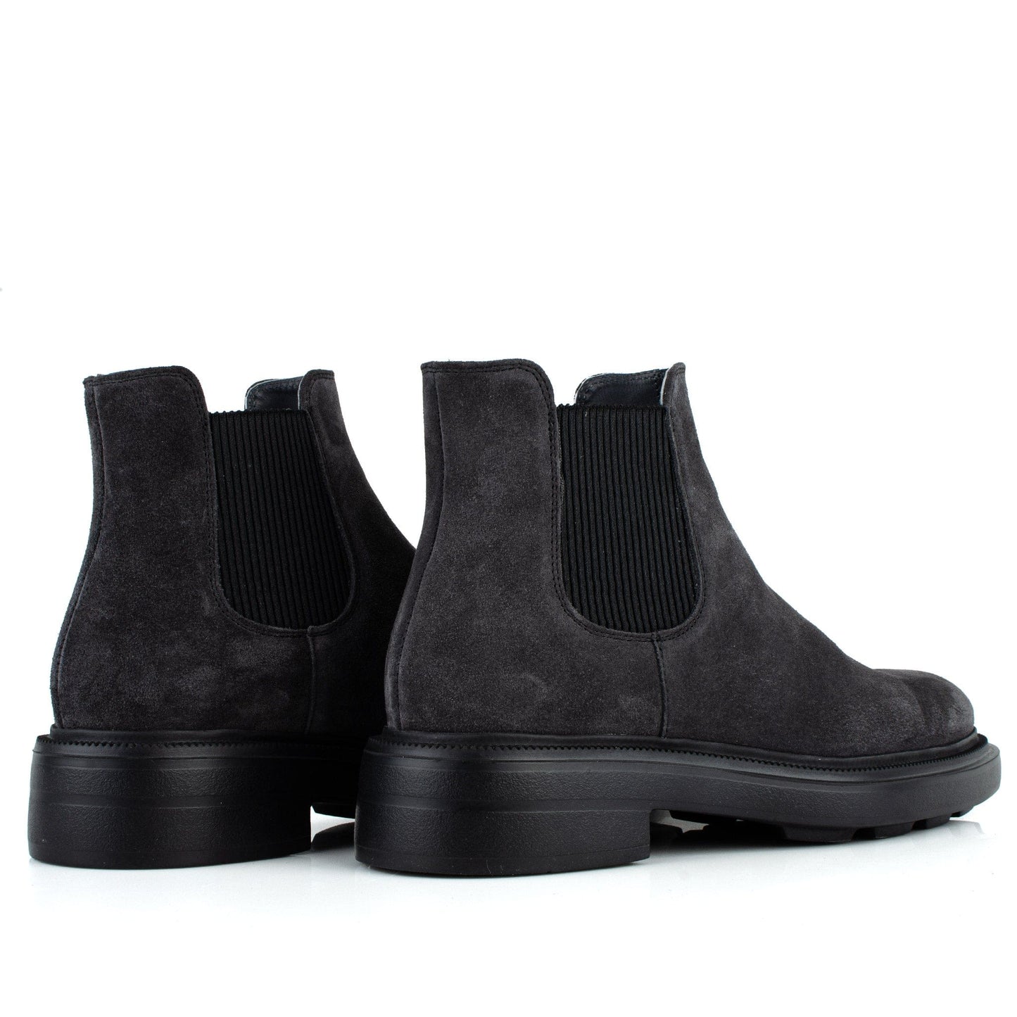 DARIS МЪЖКИ ОБУВКИ Мъжки елегантни велурени боти в тъмносиво с ластик 77512