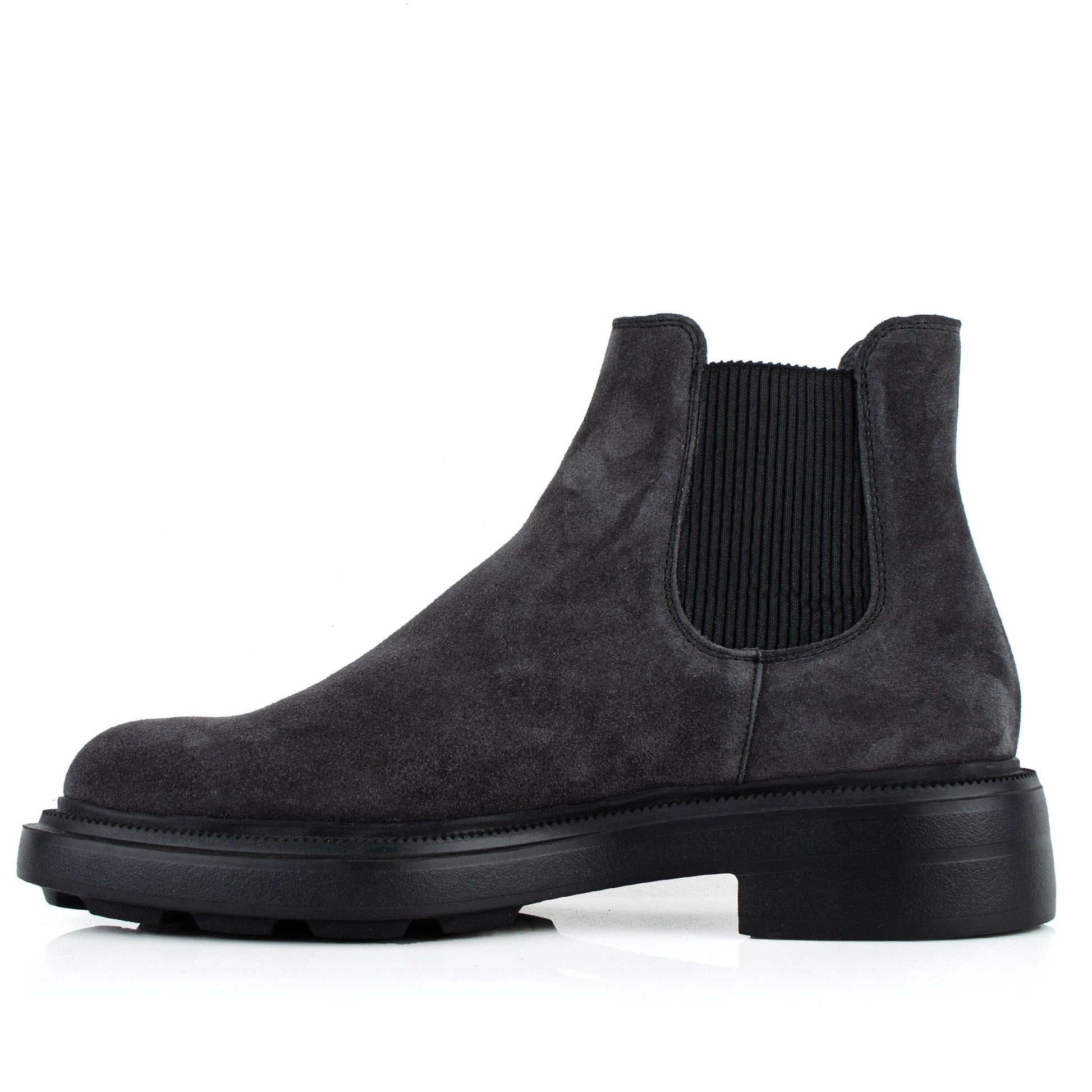 DARIS МЪЖКИ ОБУВКИ Мъжки елегантни велурени боти в тъмносиво с ластик 77512