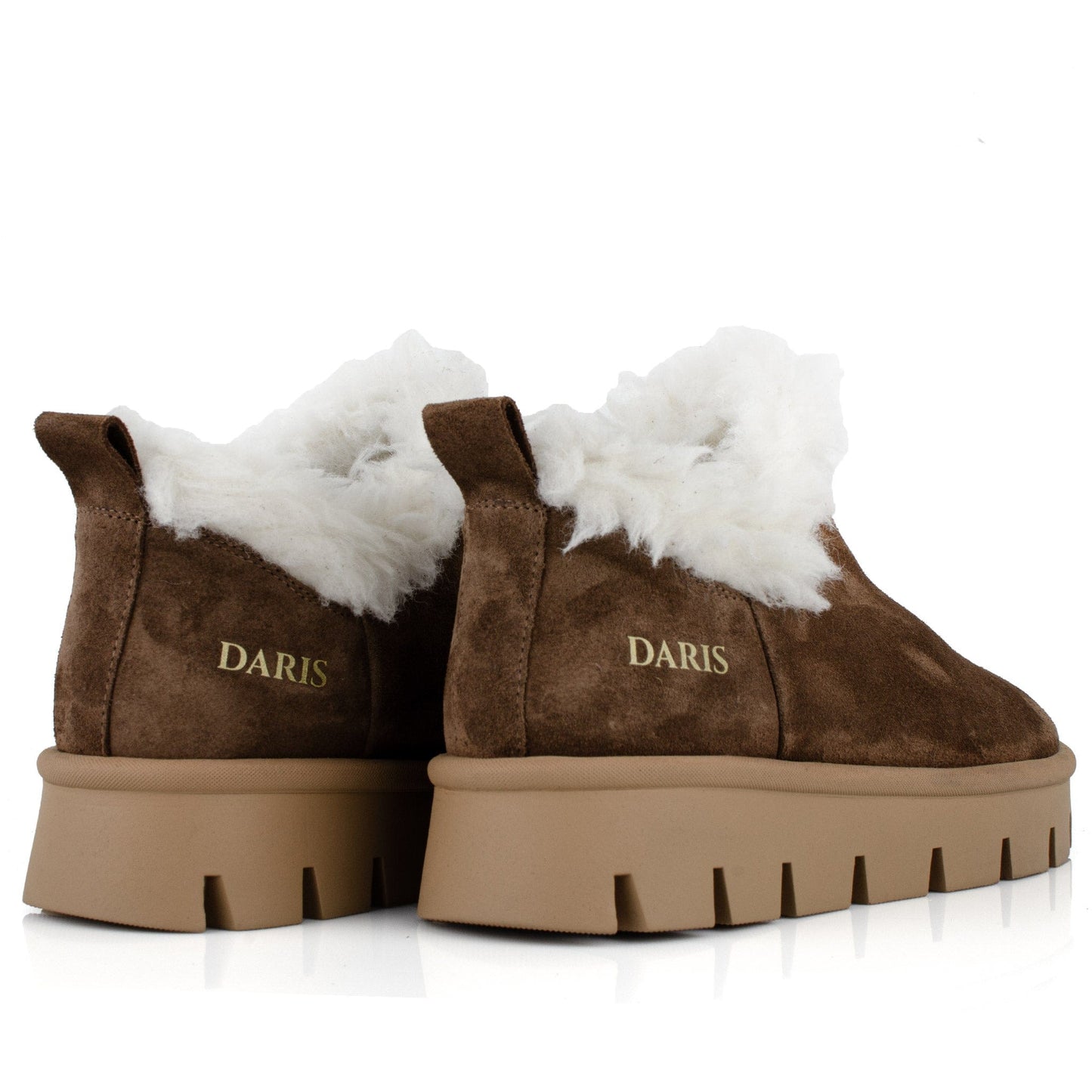 DARIS ДАМСКИ ОБУВКИ Ежедневни дамски велурени обувки в кафяво B001