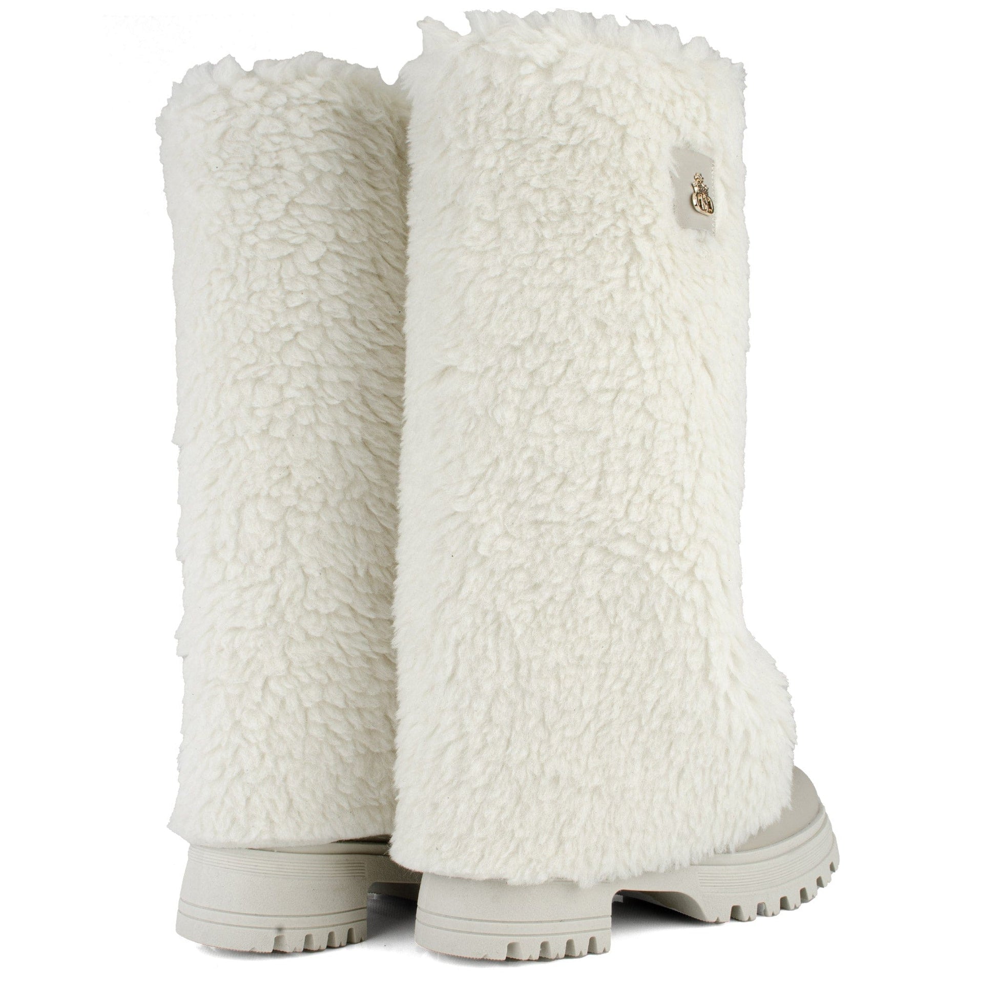 DARIS ДАМСКИ ОБУВКИ Ексклузивни дамски кожени ботуши в бежово B004