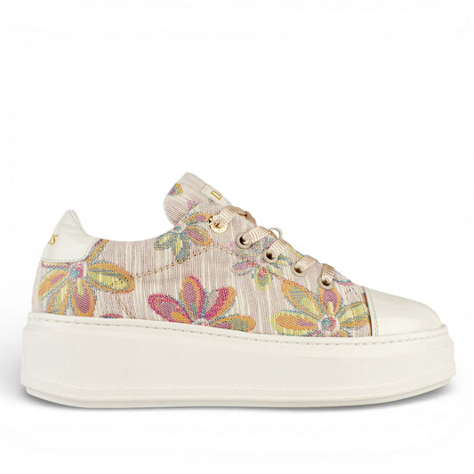 DARIS ДАМСКИ ОБУВКИ Олекотени дамски сникърси от еко кожа в бежово ECO1