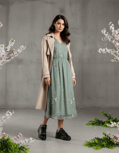 DARIS ДАМСКИ ОБУВКИ Олекотени дамски сникърси от еко кожа в черно ECO1