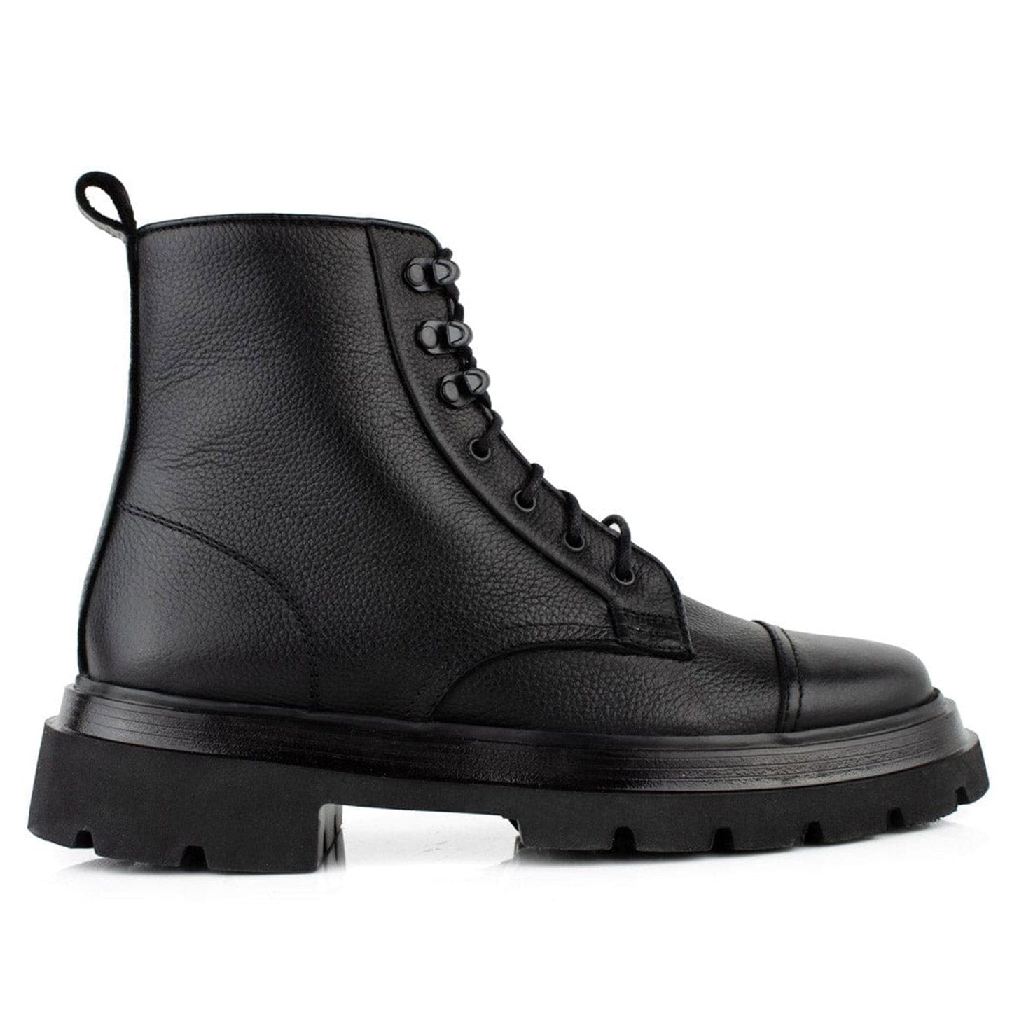 DARIS МЪЖКИ ОБУВКИ Мъжки кожени боти в черно g069