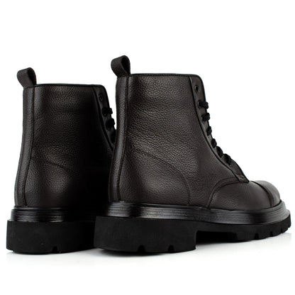 DARIS МЪЖКИ ОБУВКИ Мъжки кожени боти в тъмнокафяво g069