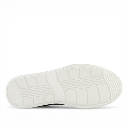 DARIS МЪЖКИ ОБУВКИ Олекотени мъжки кожени кецове в сиво и бежово g080