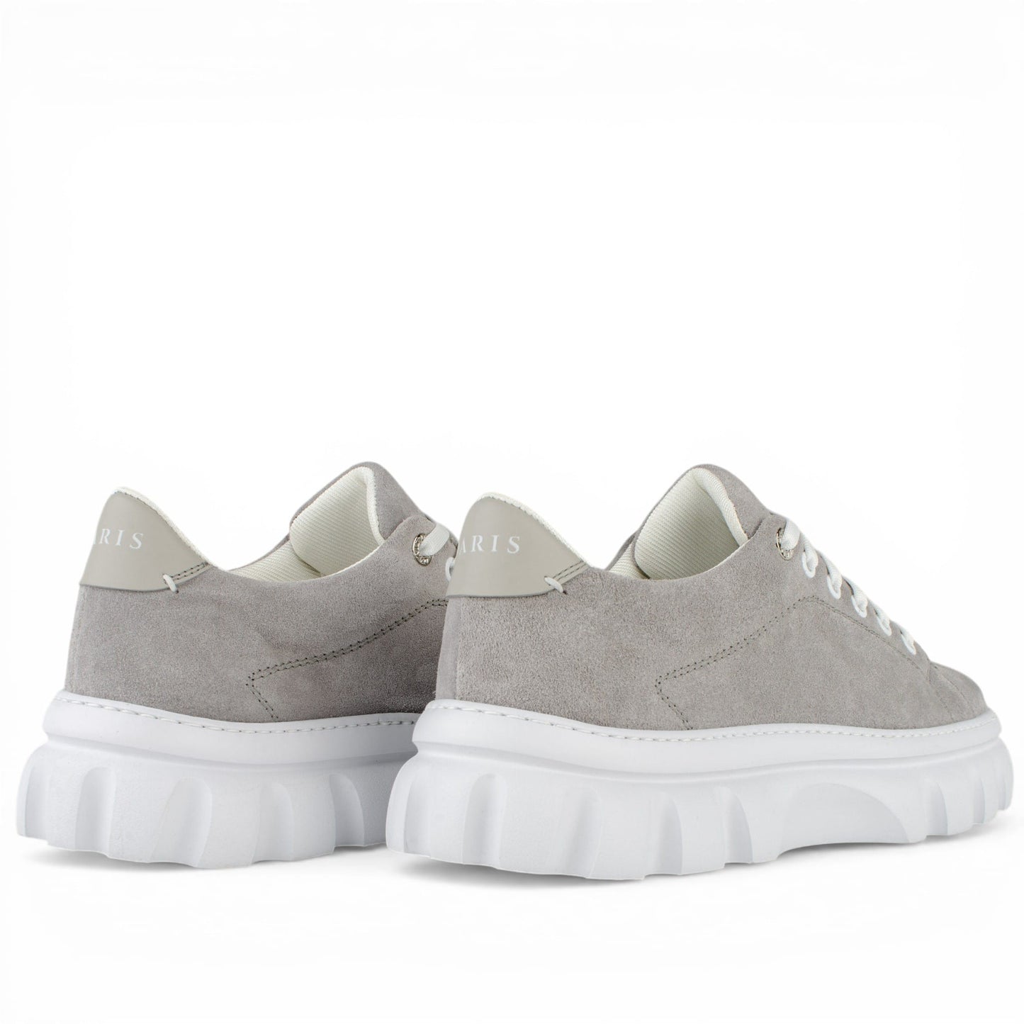 DARIS МЪЖКИ ОБУВКИ Мъжки велурени кецове в светлосиво g088