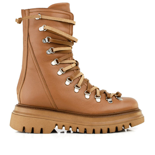 DARIS ДАМСКИ ОБУВКИ Дамски кожени боти в светлокафяво w430