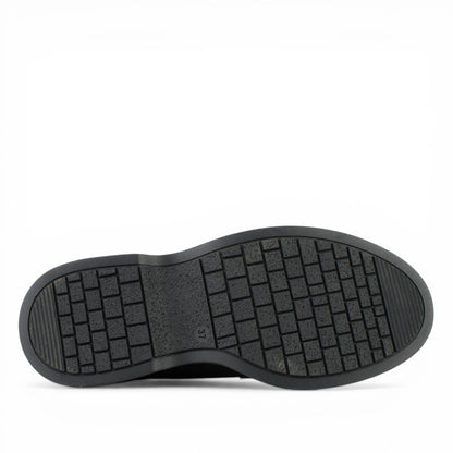 DARIS ДАМСКИ ОБУВКИ Дамски велурени мокасини в тъмносиво със златно украшение w522