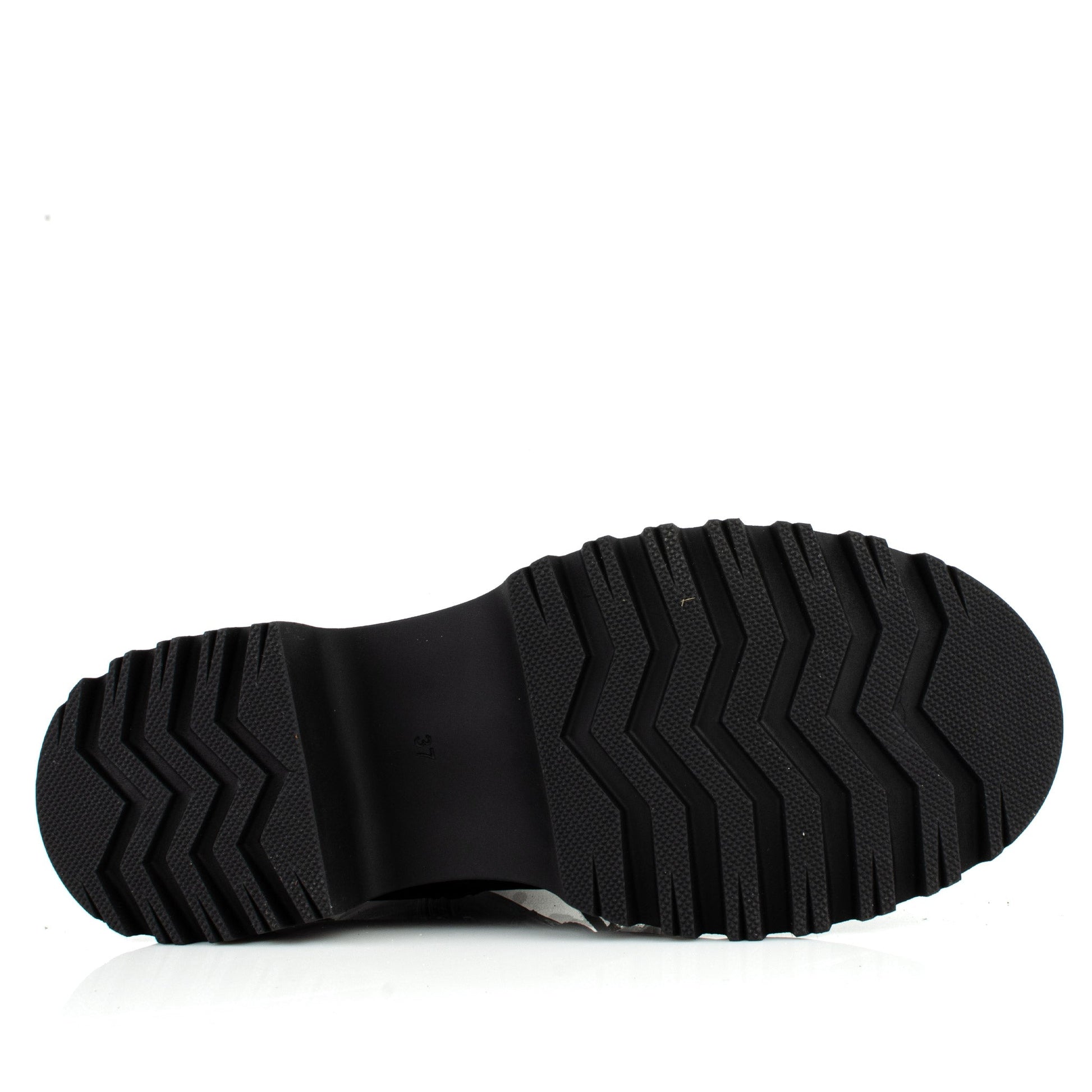 DARIS ДАМСКИ ОБУВКИ Дамски кожени боти в черно с цип и връзки w615