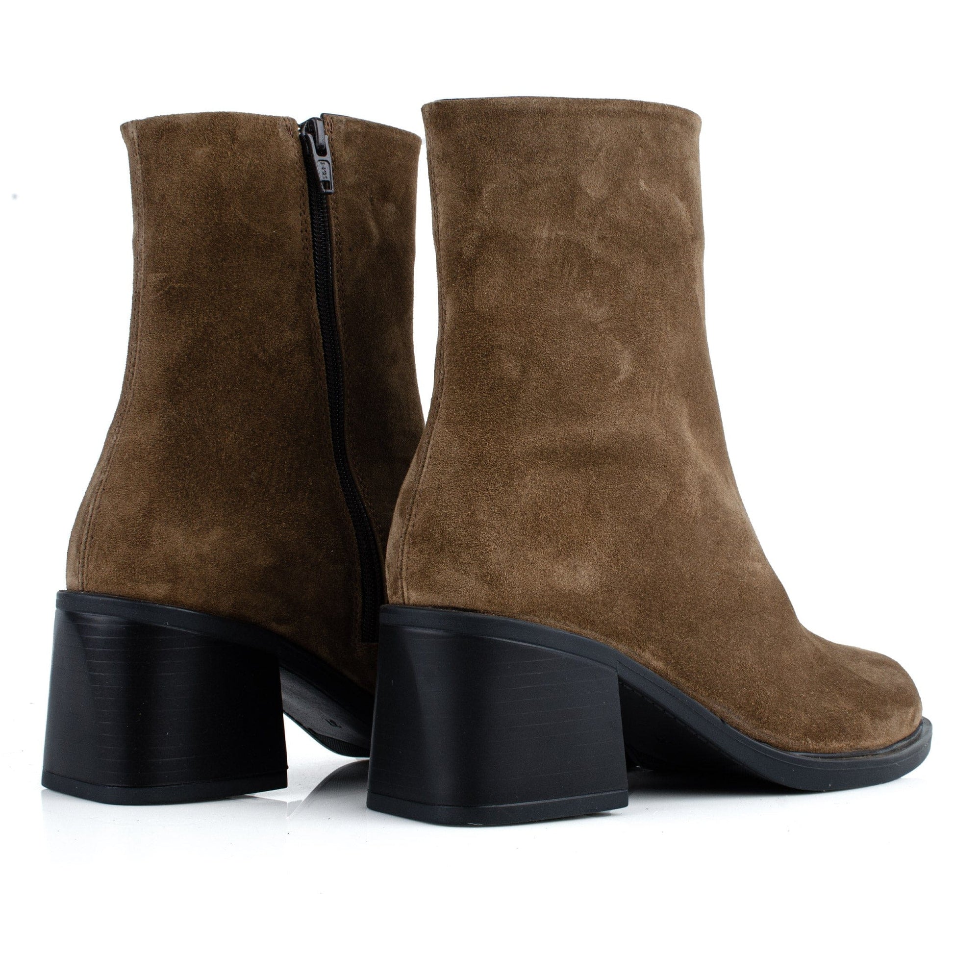 DARIS ДАМСКИ ОБУВКИ Дамски велурени боти в кафяво w630