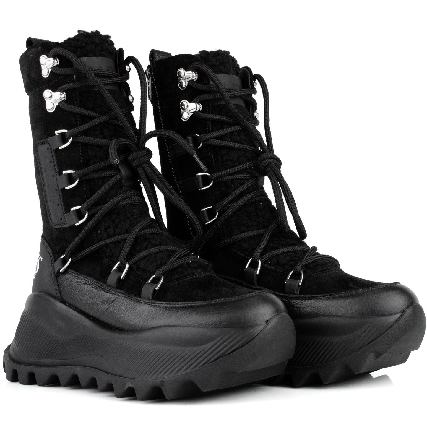 DARIS ДАМСКИ ОБУВКИ Дамски кожени спортни боти в черно w635