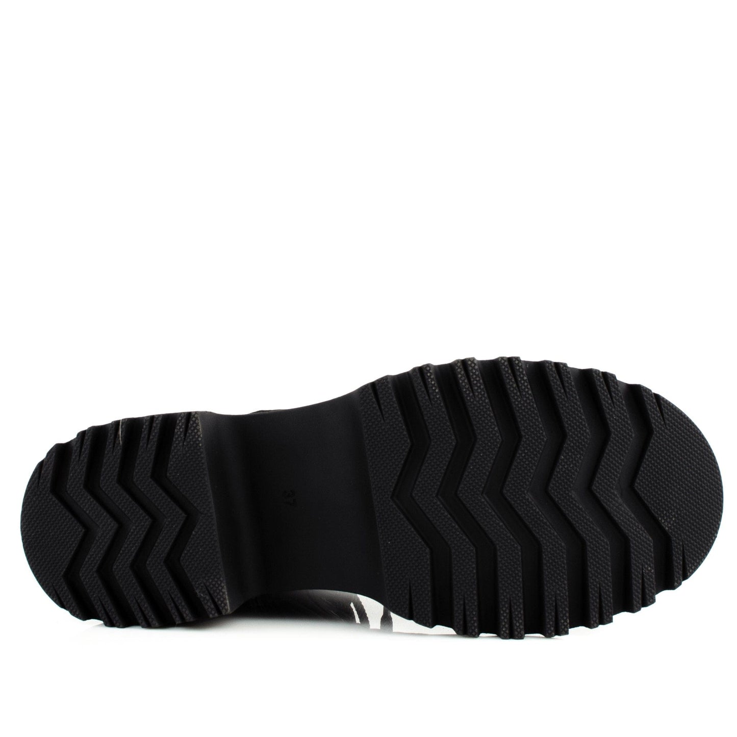 DARIS ДАМСКИ ОБУВКИ Дамски кожени боти с цип и връзки в черно w638