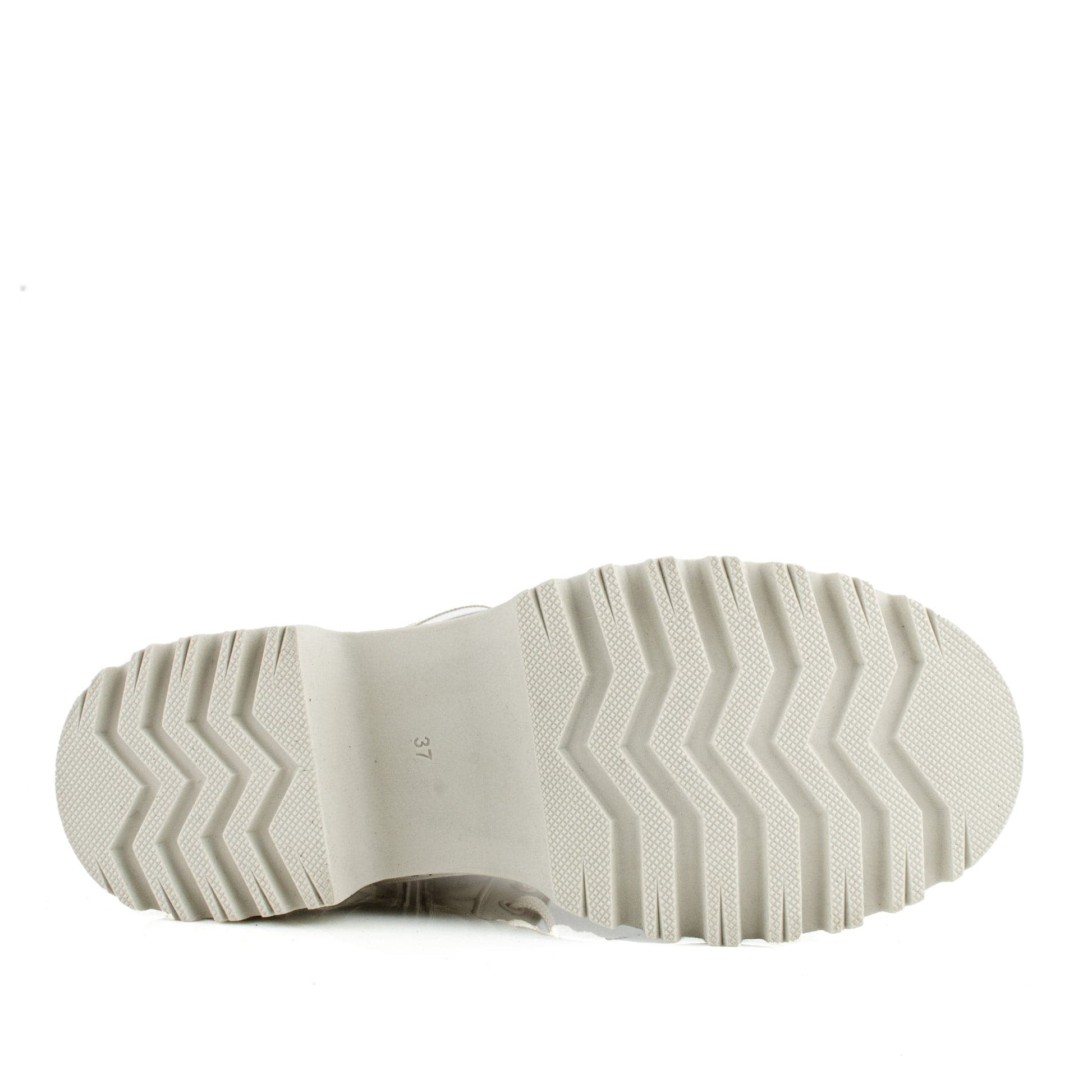 DARIS ДАМСКИ ОБУВКИ Дамски кожени боти с цип и връзки в бежово w638