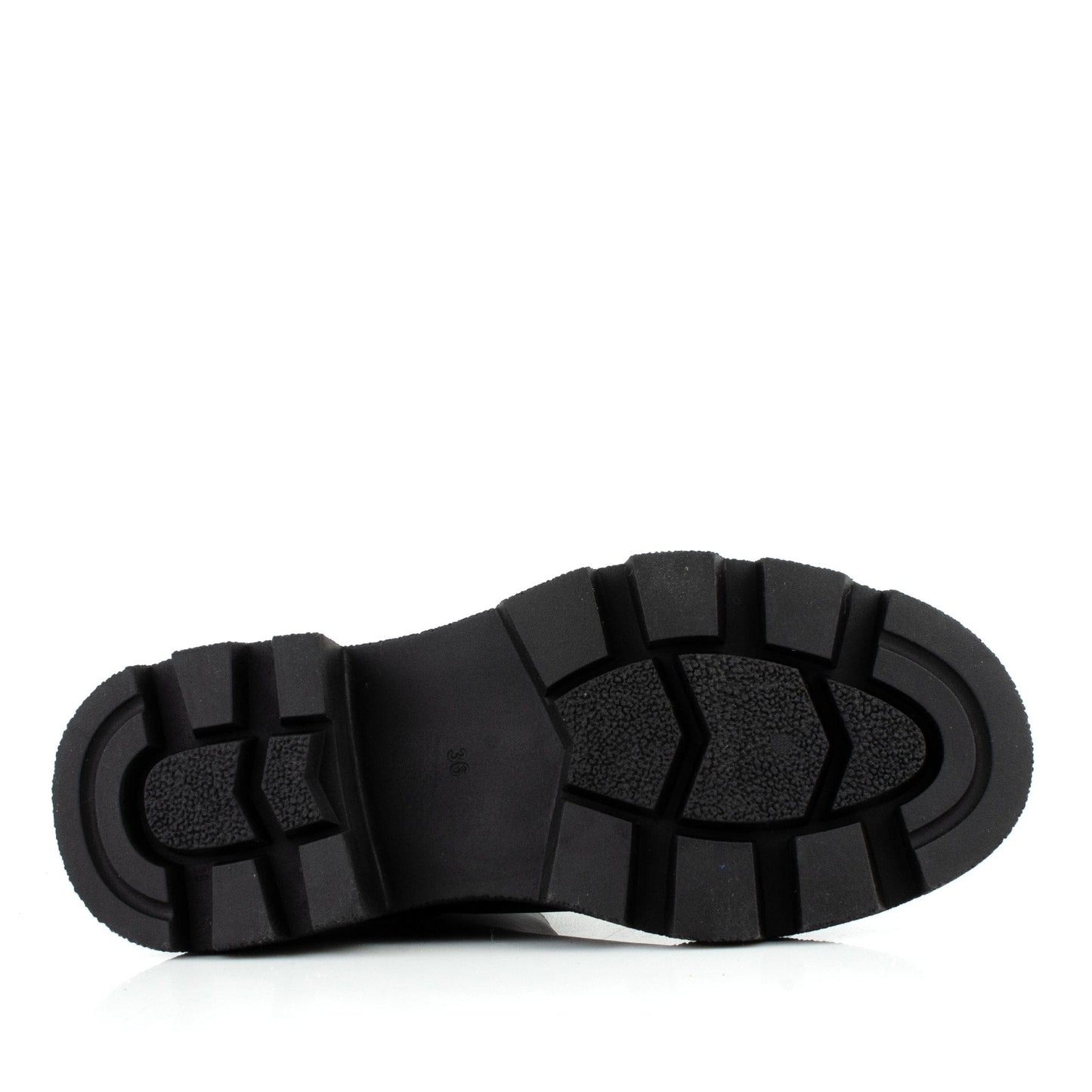 DARIS ДАМСКИ ОБУВКИ Дамски кожени боти в черно с ластик и цип w649