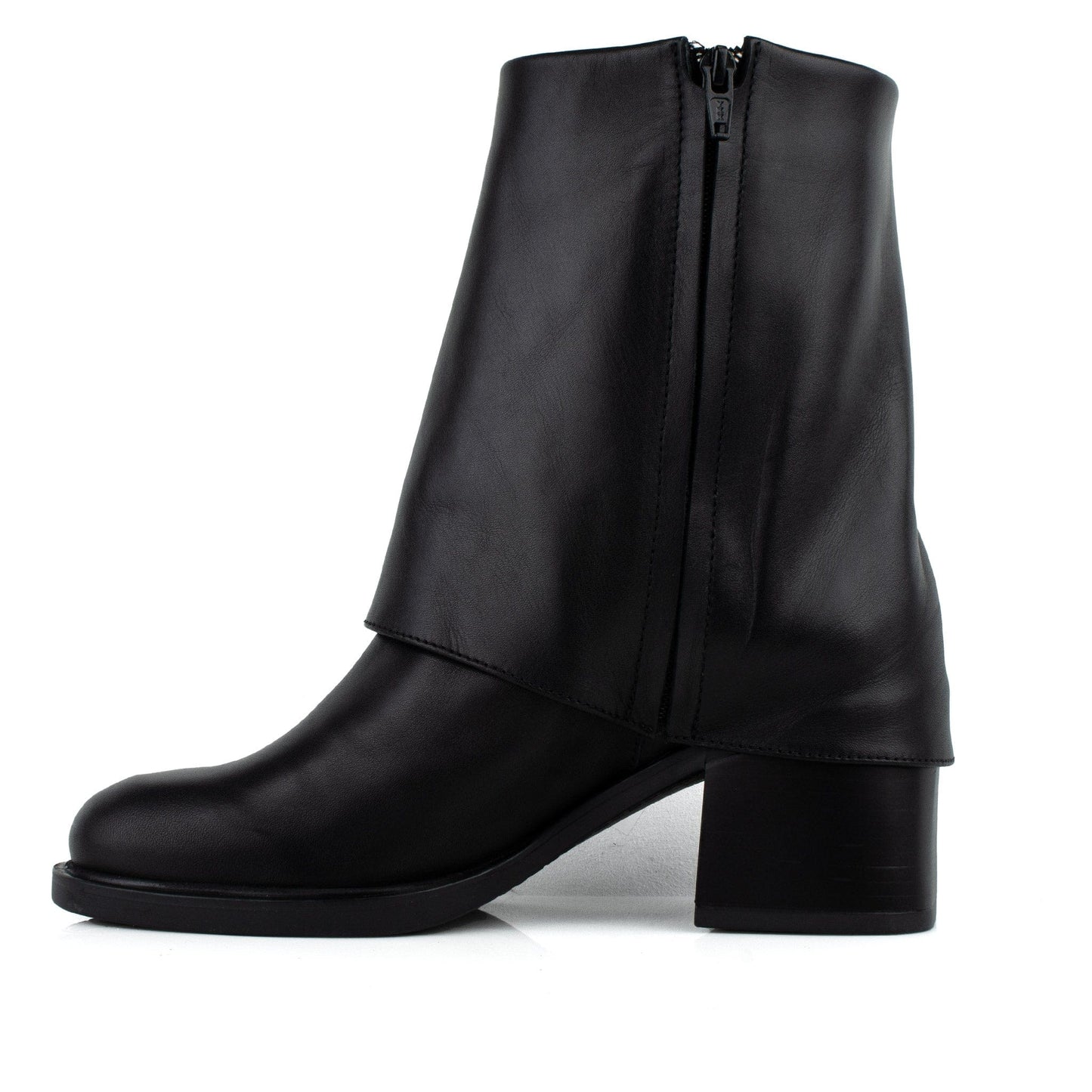 DARIS ДАМСКИ ОБУВКИ Дамски кожени боти в черно с цип w650