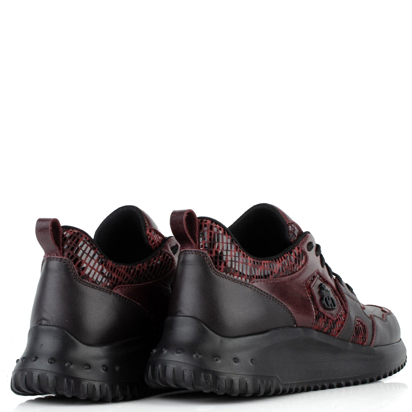 DARIS ДАМСКИ ОБУВКИ Дамски кожени сникърси в бордо w652-1