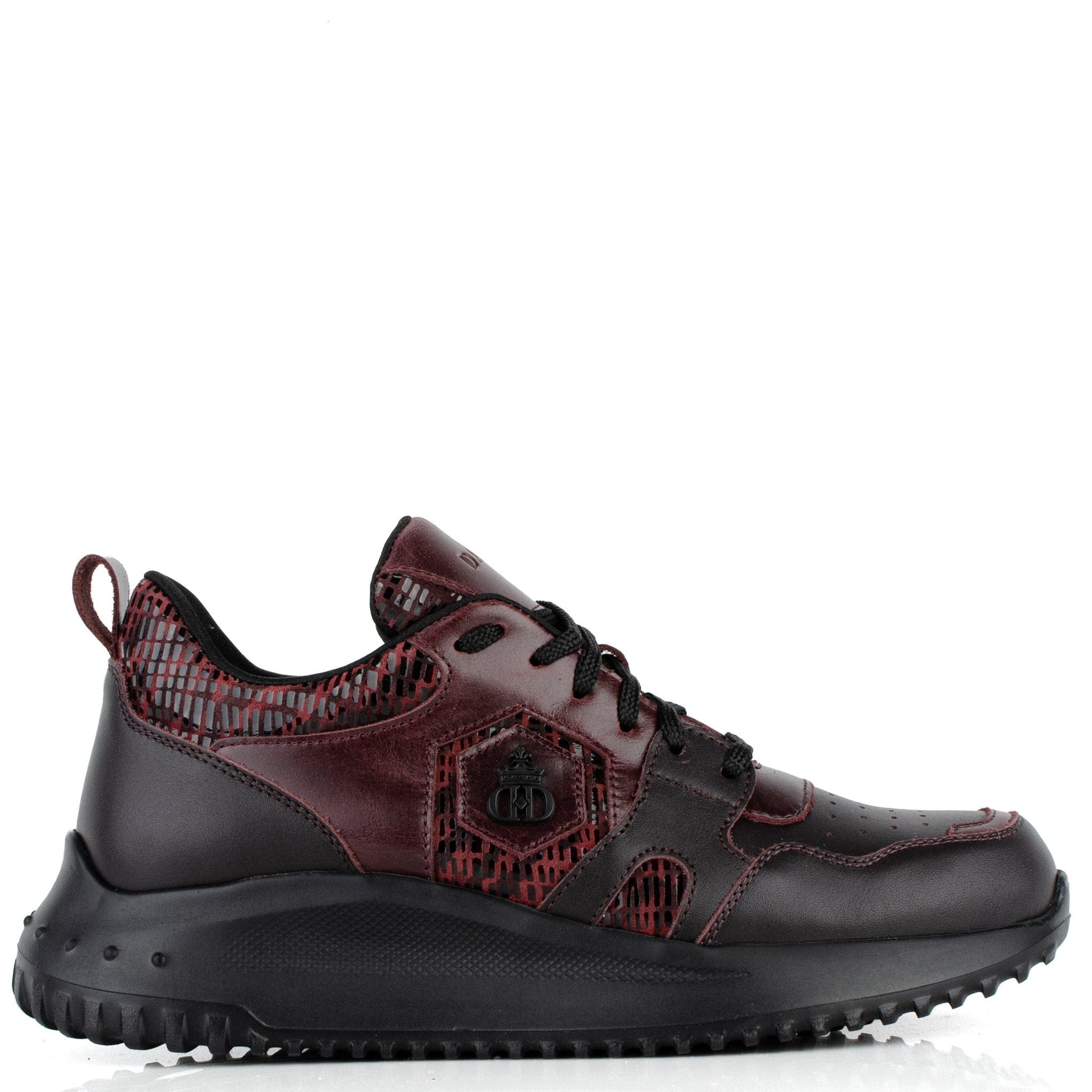 DARIS ДАМСКИ ОБУВКИ Дамски кожени сникърси в бордо w652-1