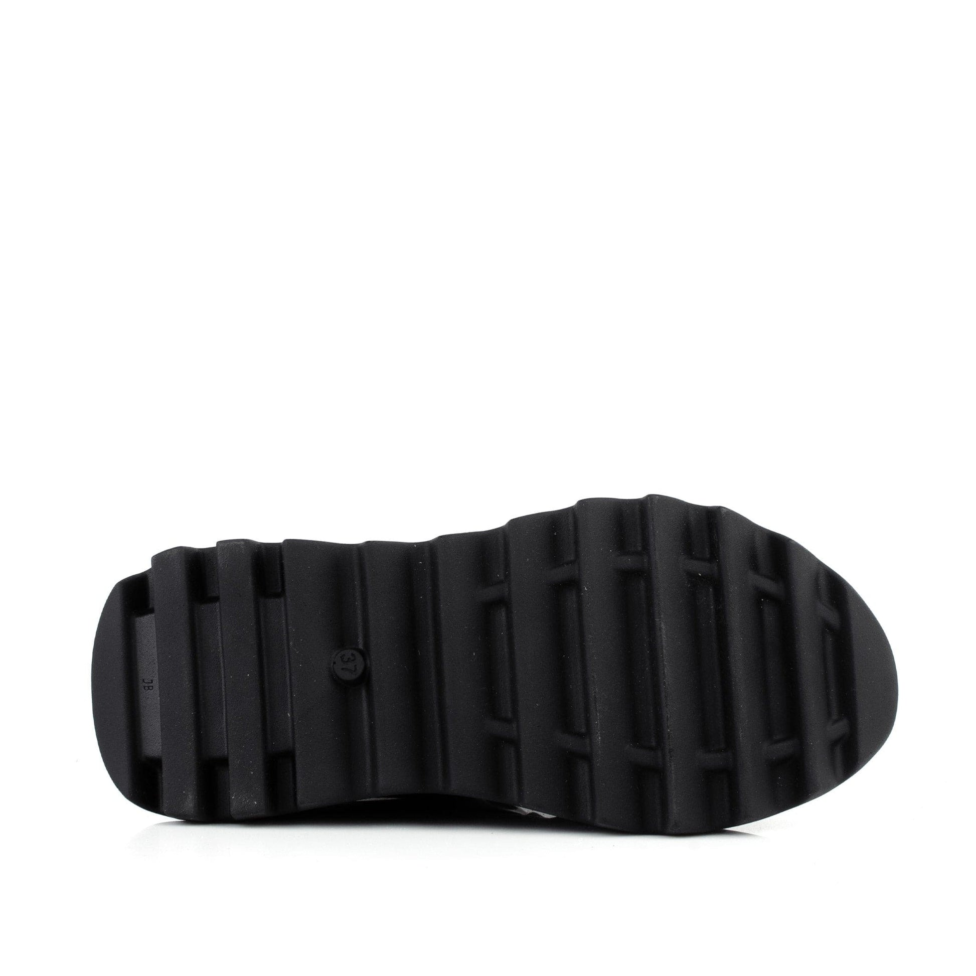 DARIS ДАМСКИ ОБУВКИ Дамски кожени сникърси в черно с платформа w652