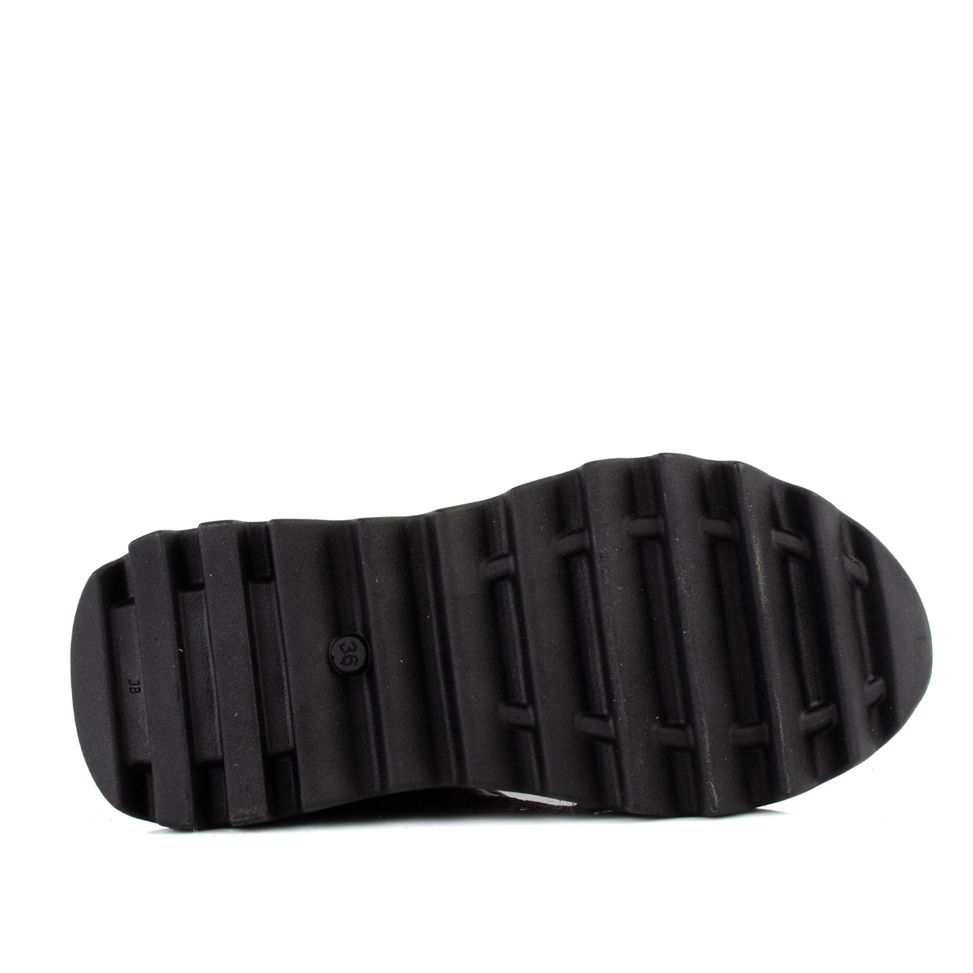 DARIS ДАМСКИ ОБУВКИ Дамски кожени сникърси в бордо и черно с платформа w652