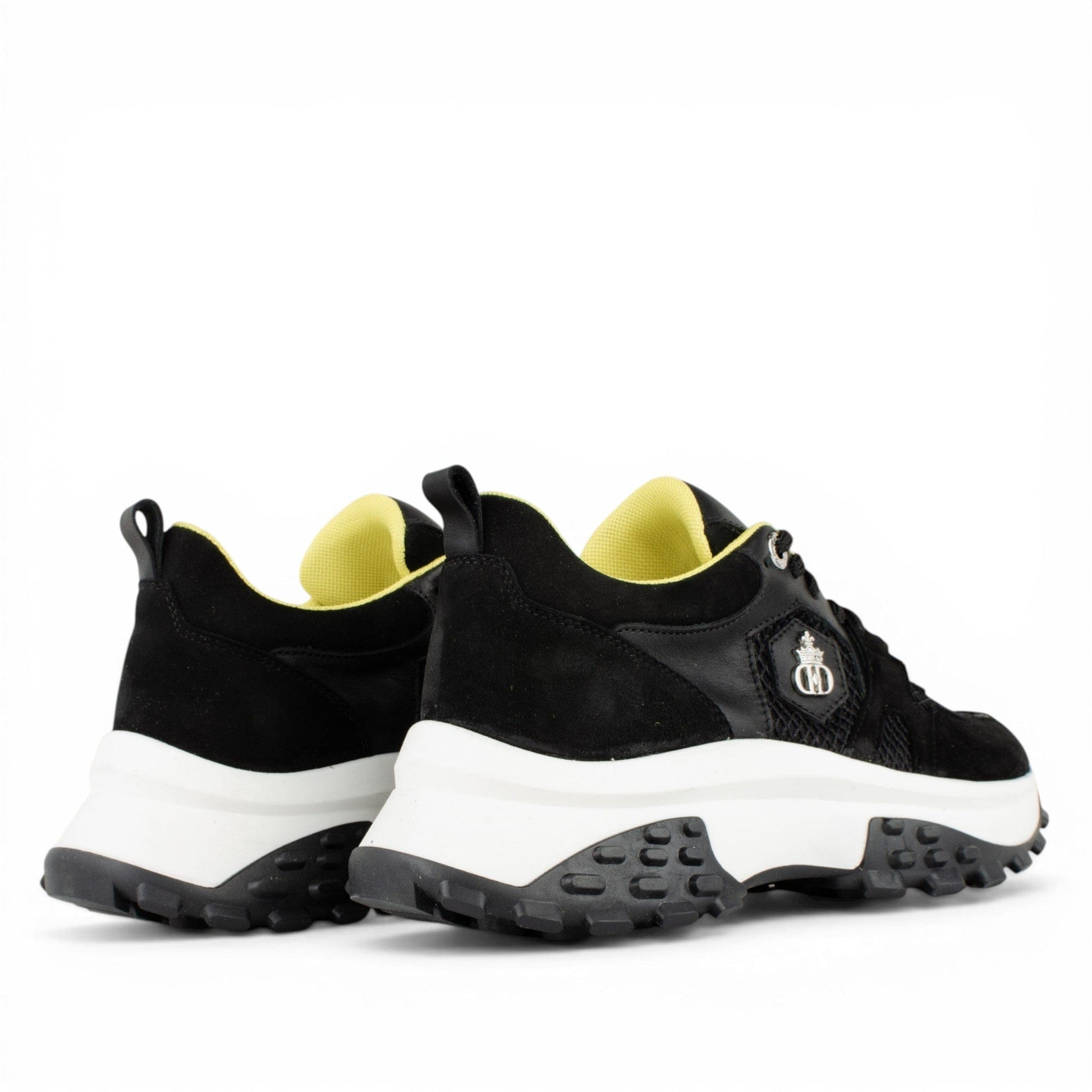 DARIS ДАМСКИ ОБУВКИ Дамски кожени сникърси в черно w652