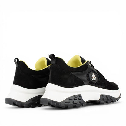 DARIS ДАМСКИ ОБУВКИ Дамски кожени сникърси в черно w652