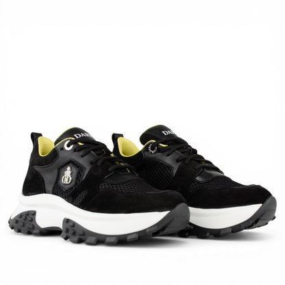 DARIS ДАМСКИ ОБУВКИ Дамски кожени сникърси в черно w652