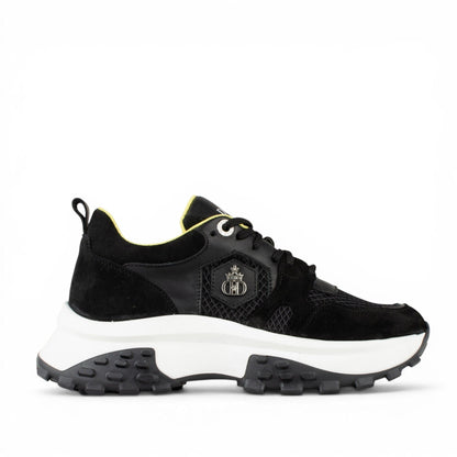 DARIS ДАМСКИ ОБУВКИ Дамски кожени сникърси в черно w652