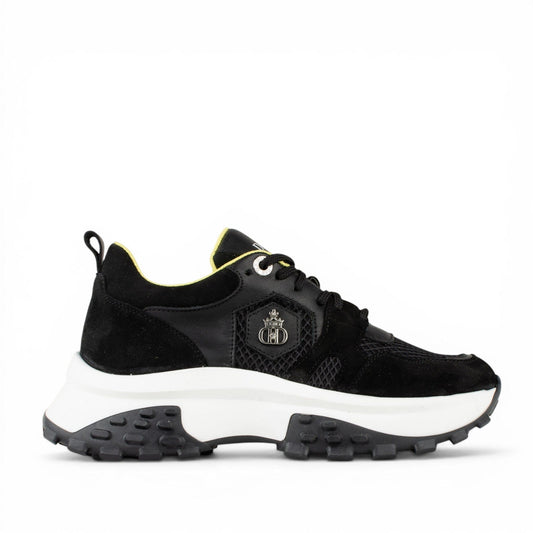 DARIS ДАМСКИ ОБУВКИ Дамски кожени сникърси в черно w652