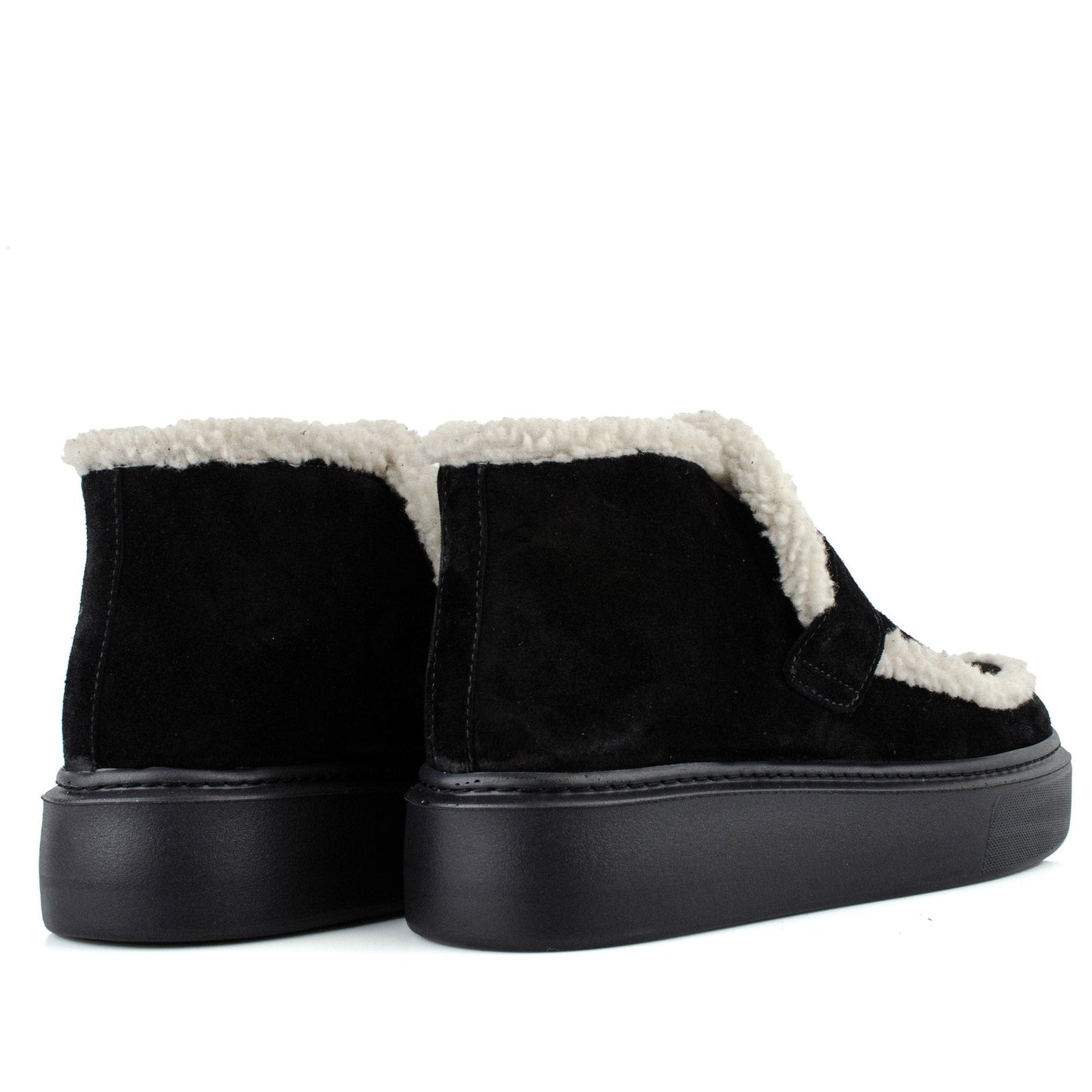 DARIS ДАМСКИ ОБУВКИ Ежедневни дамски велурени обувки в черно w653