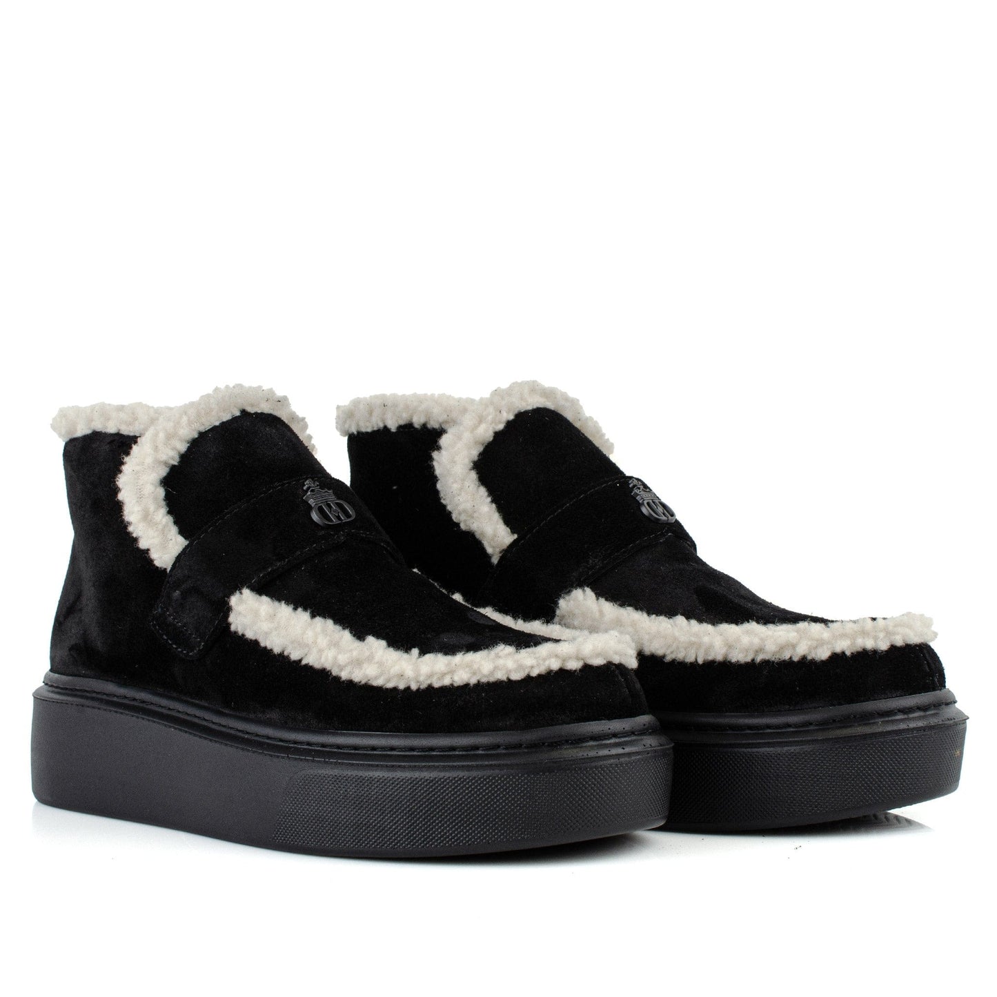 DARIS ДАМСКИ ОБУВКИ Ежедневни дамски велурени обувки в черно w653