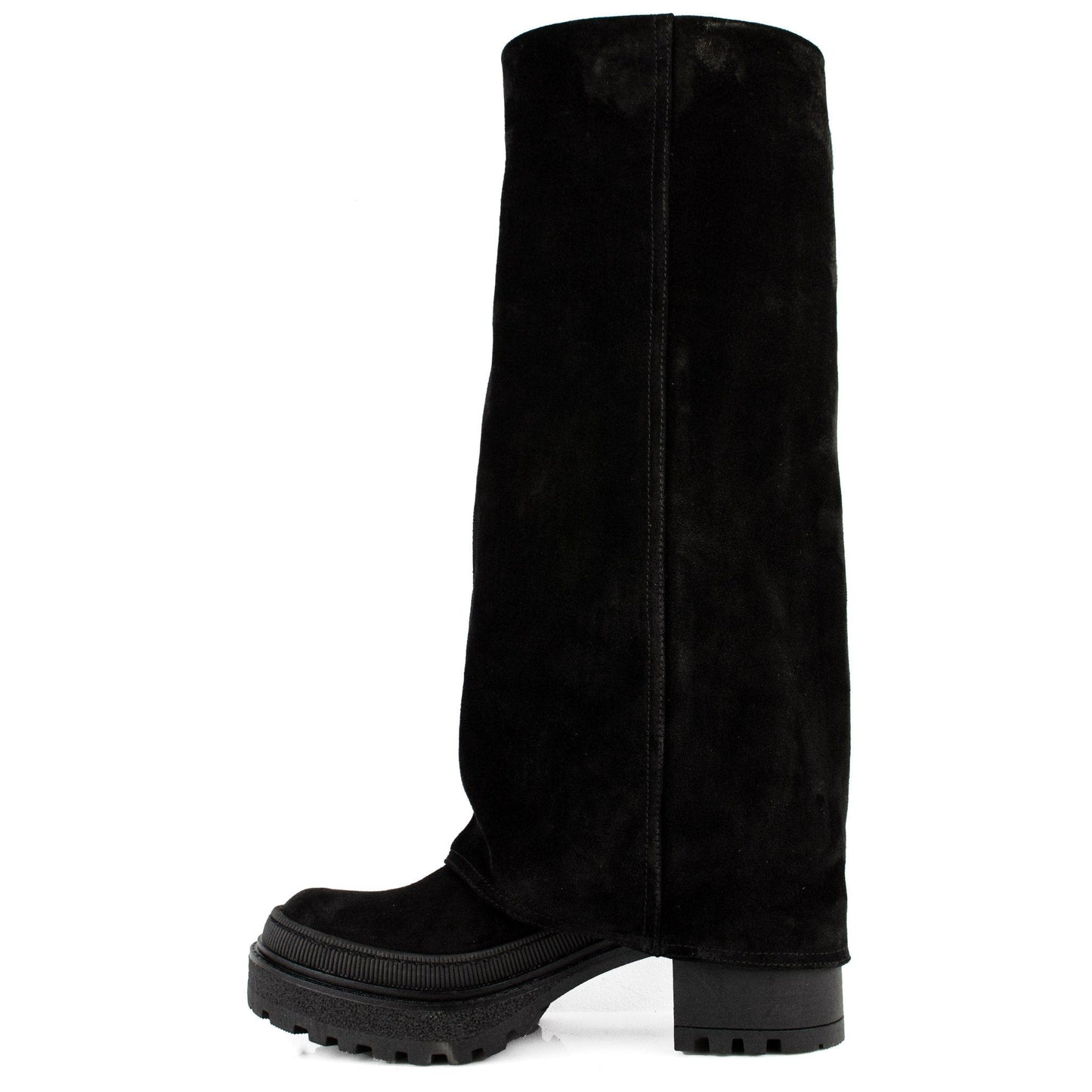 DARIS ДАМСКИ ОБУВКИ Лимитирани дамски велурени ботуши в черно w654