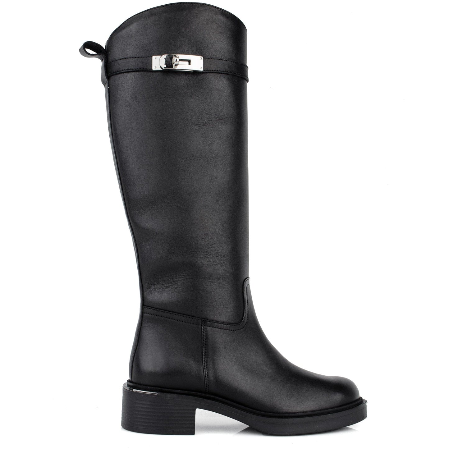 DARIS ДАМСКИ ОБУВКИ Дамски кожени ботуши в черно w656