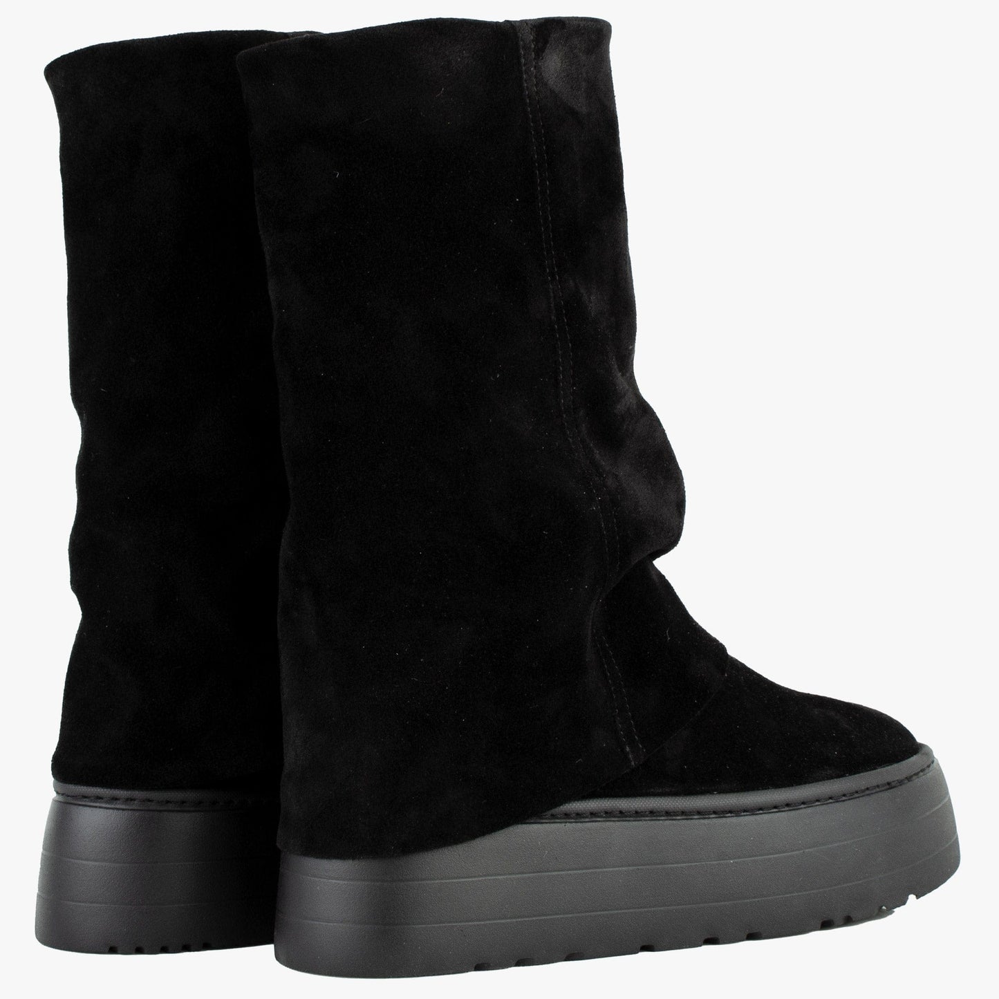 DARIS ДАМСКИ ОБУВКИ Дамски велурени ботуши в черно w660