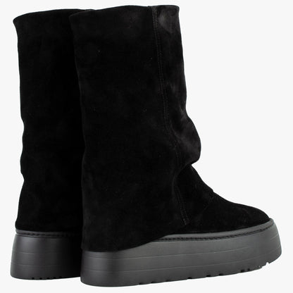 DARIS ДАМСКИ ОБУВКИ Дамски велурени ботуши в черно w660