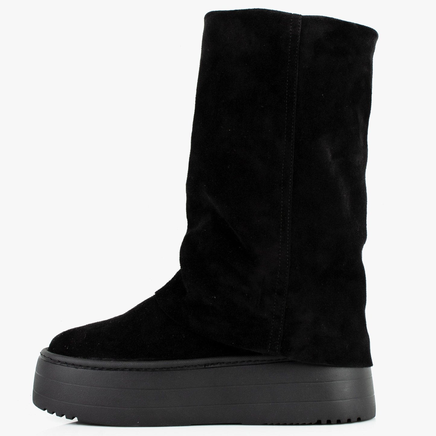 DARIS ДАМСКИ ОБУВКИ Дамски велурени ботуши в черно w660