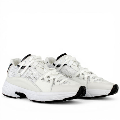 DARIS ДАМСКИ ОБУВКИ Олекотени дамски сникърси с мрежа в бяло w666