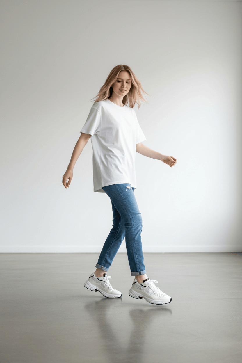 DARIS ДАМСКИ ОБУВКИ Олекотени дамски сникърси с мрежа в бяло w666