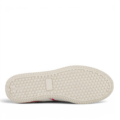 DARIS ДАМСКИ ОБУВКИ Олекотени дамски кожени сникърси от кожа и текстил w682-1 в бяло и розово